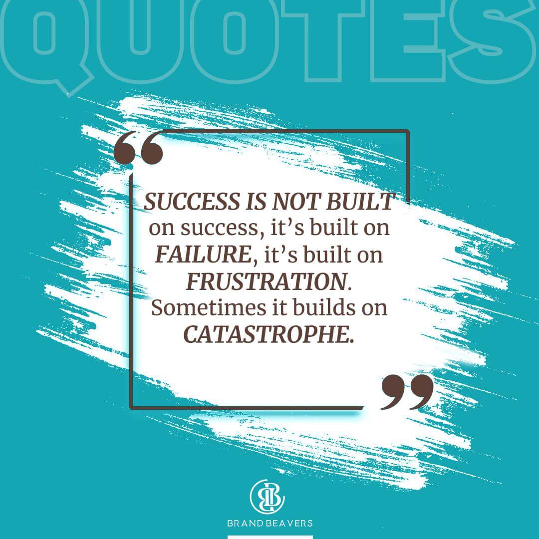 Success Is Not Built On Success