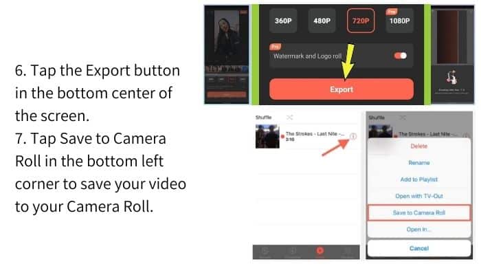 Combine two videos on iPhone with FilmoraGo